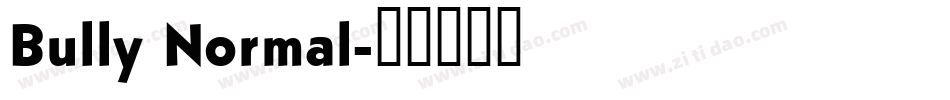 Bully Normal字体转换